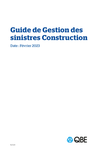 Guide de Gestion des sinistres Construction