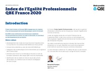 Index de l’Egalité Professionnelle QBE France 2020