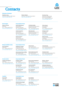 Coordonnées de vos contacts QBE France