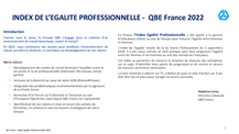 Index de l’Egalité Professionnelle QBE France 2022